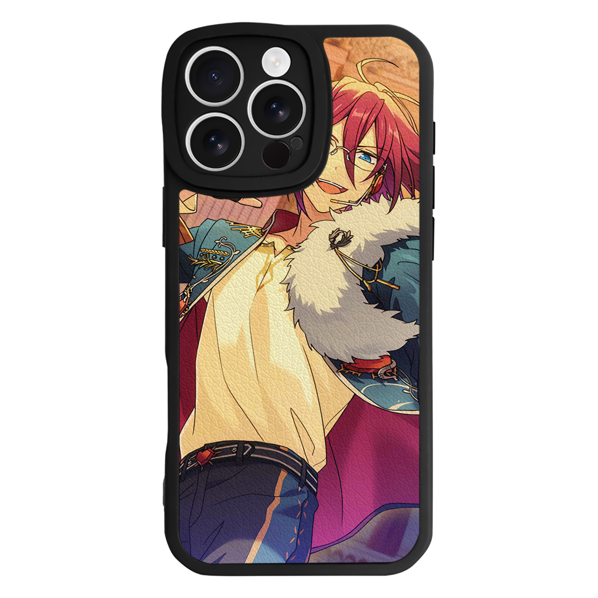 （画像用） あんさんぶるスターズ! Ensemble Stars 【iPhone 16シリーズ対応】シリコンスマホケース（レザー調） 材質：シリコン